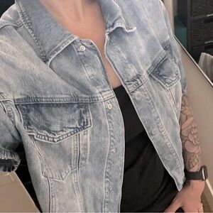 Good American Tencel Jean Top *altered*